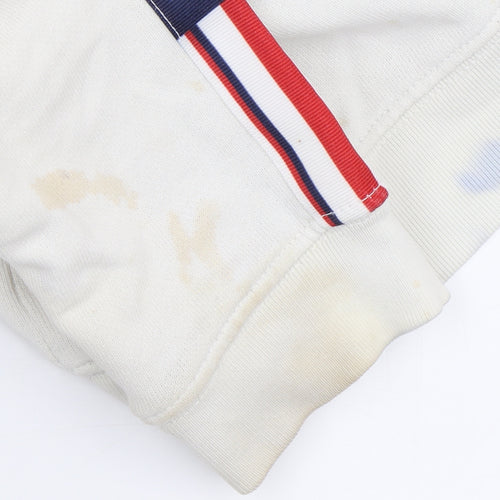 Zoe Karssen Women's Beige Logo XS Sweatshirt Pullover