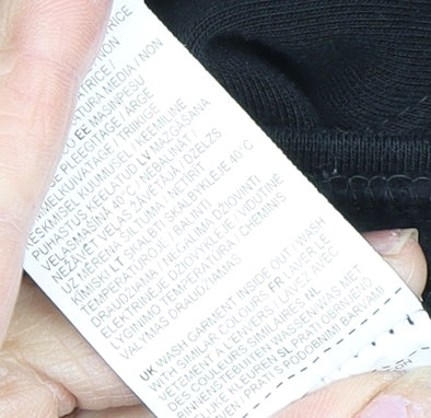 Lonsdale Women's Black Full Zip Hoodie, Size 8