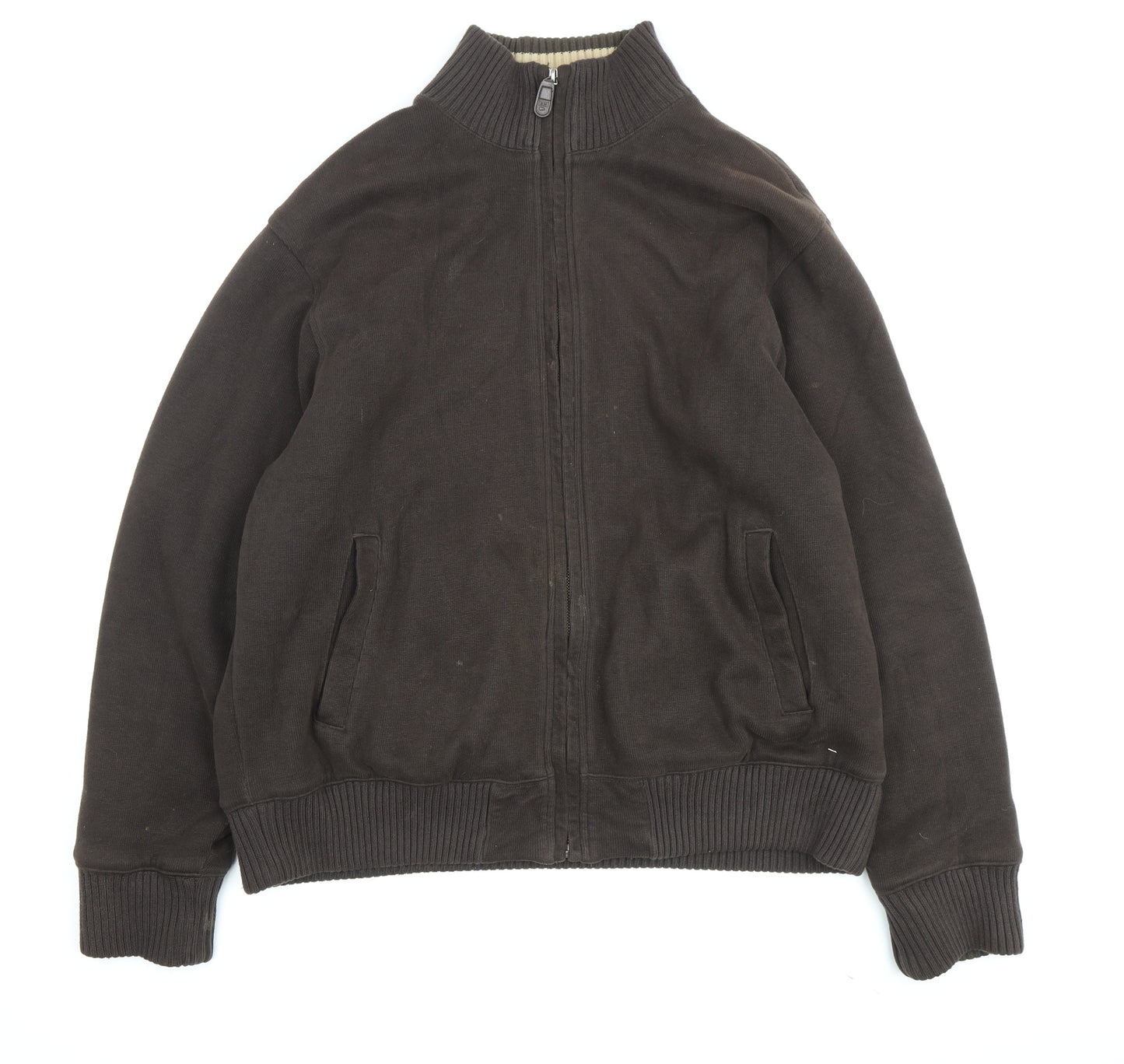 Marks and Spencer Men's Brown Bomber Jacket Large