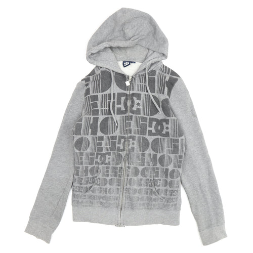 DC Boys Grey Full Zip Hoodie M