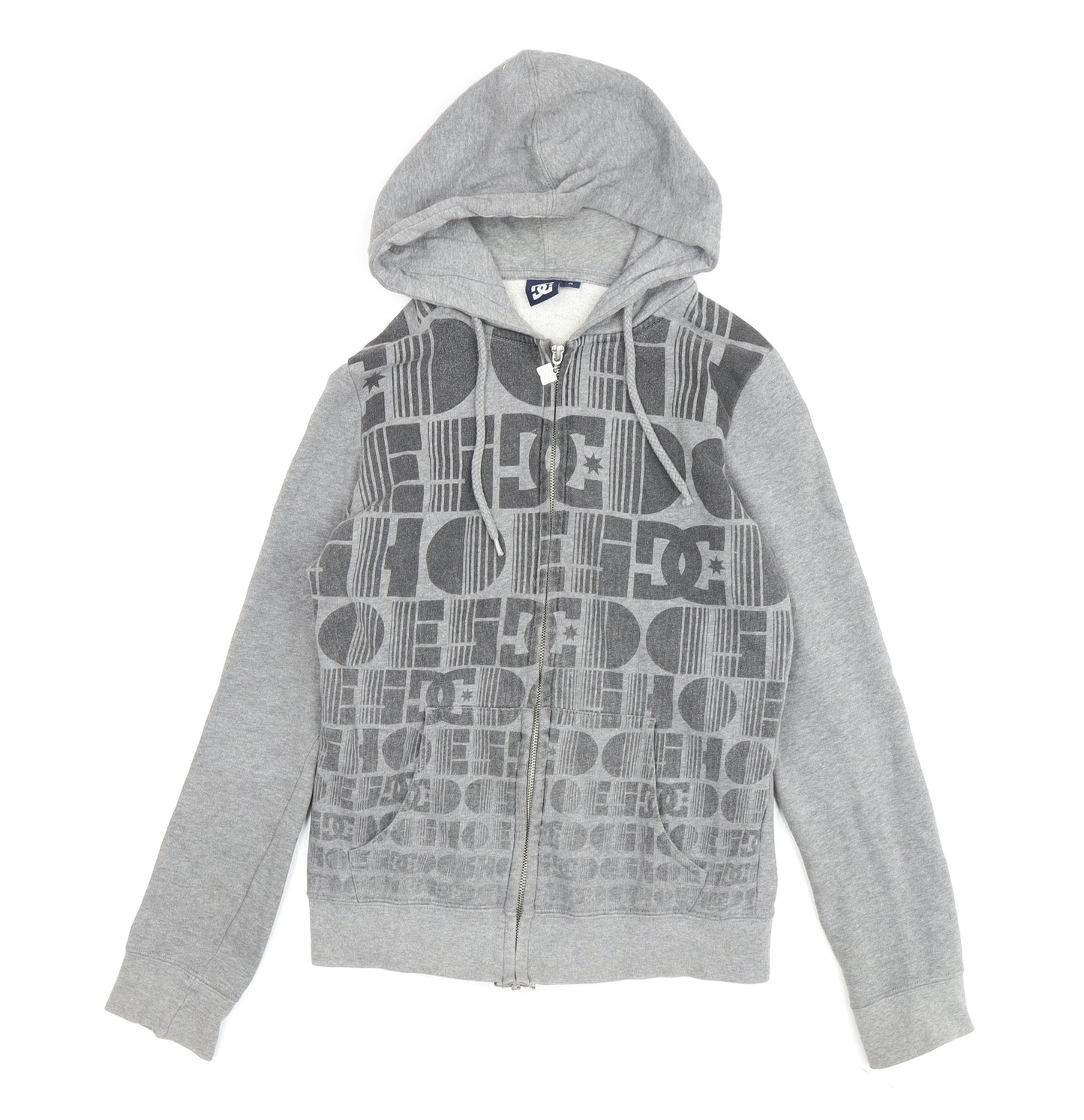 DC Boys Grey Full Zip Hoodie M