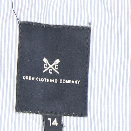 Crew Clothing Women's Blue Henley Sweatshirt Size 14