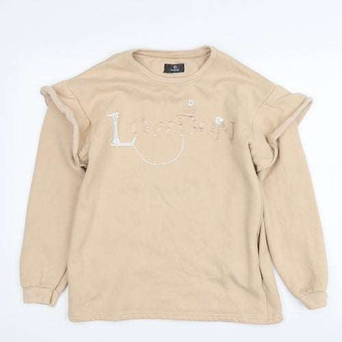 Firetrap Girls Beige Pullover Sweatshirt 11-12 Years