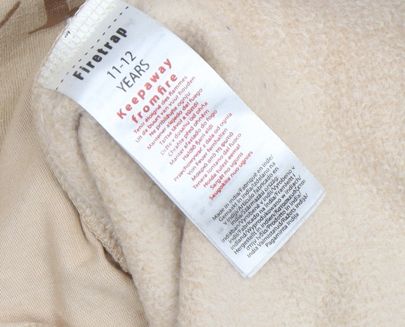 Firetrap Girls Beige Pullover Sweatshirt 11-12 Years