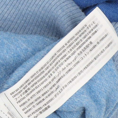 Hollister Boys Blue Full Zip Hoodie - XS, Cotton Blend