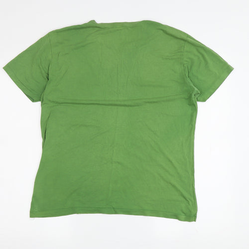 Conscious Fusion Men's Green Eco-Friendly Crew Neck T-Shirt Size L