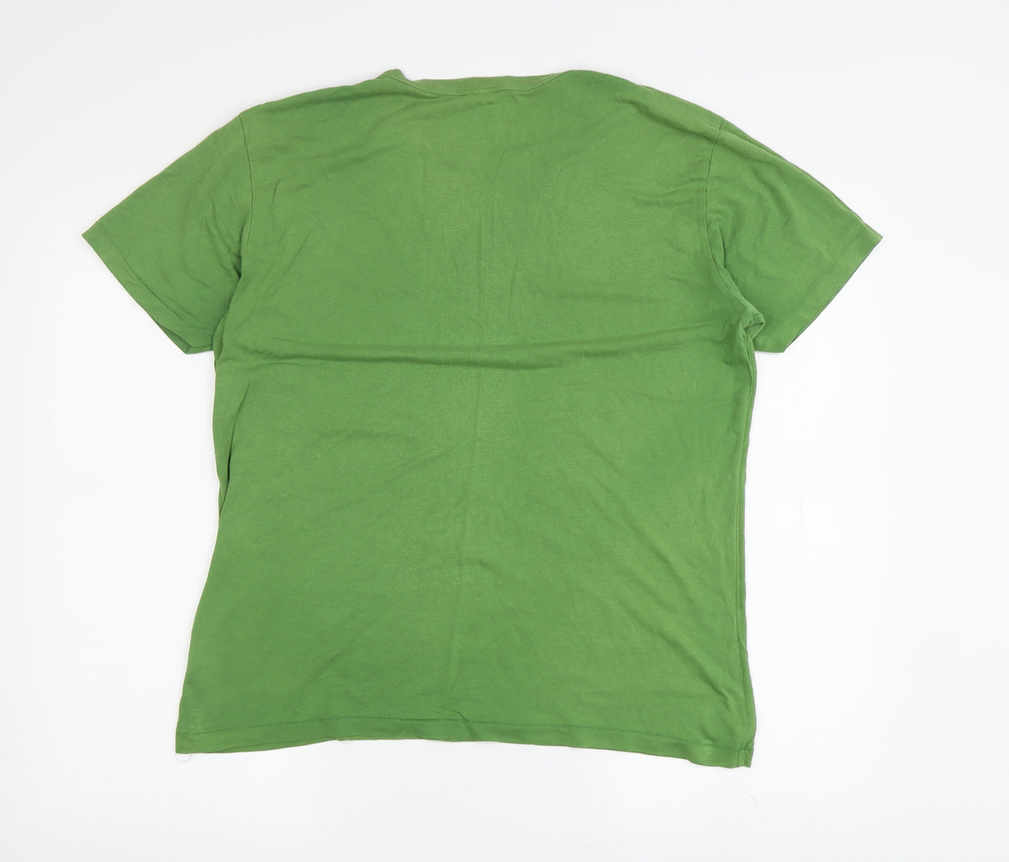 Conscious Fusion Men's Green Eco-Friendly Crew Neck T-Shirt Size L