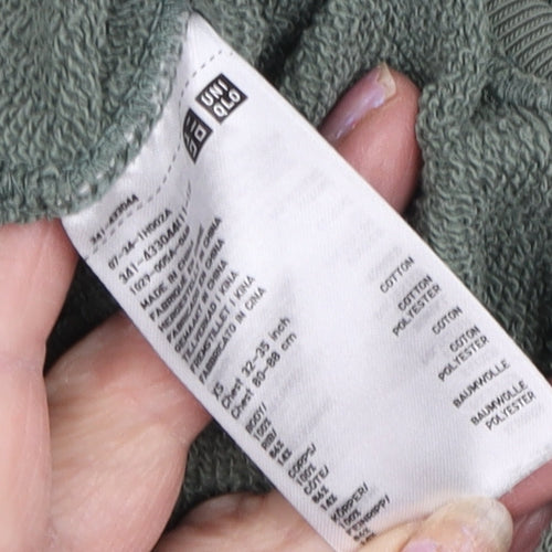 Uniqlo Men's Green Pullover Sweatshirt, M