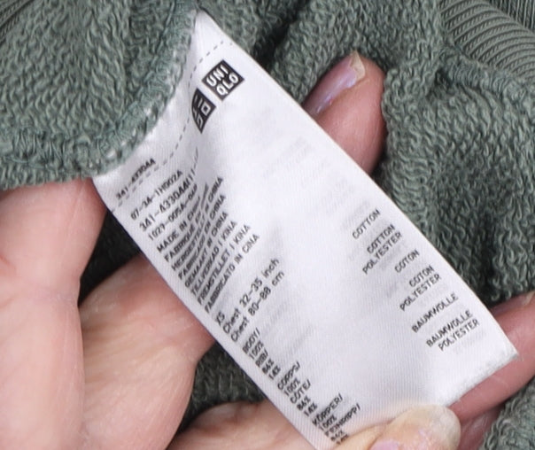 Uniqlo Men's Green Pullover Sweatshirt, M
