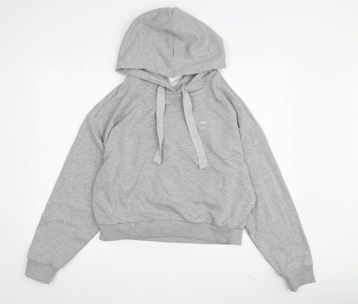 MP Women's Grey Pullover Hoodie - Size M, Casual Comfort