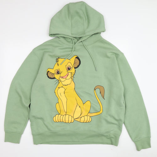Disney Unisex Green Pullover Hoodie M