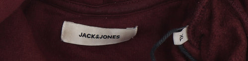 Jack & Jones Men's Red XL Pullover Hoodie