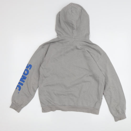 H&M Boys Grey Sonic Hedgehog Pullover Hoodie 8-10 Years