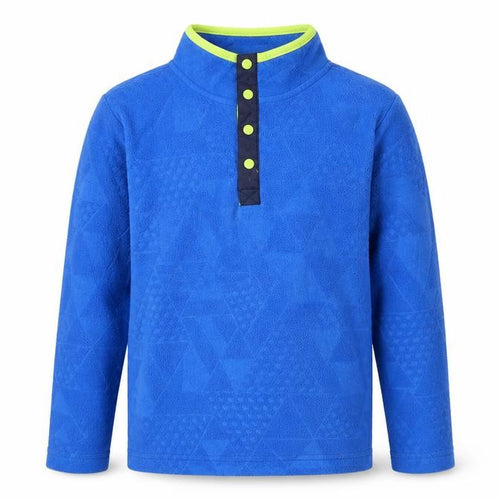 Mountain Warehouse Boys Blue Fleece Henley Sweatshirt 7-8 Years