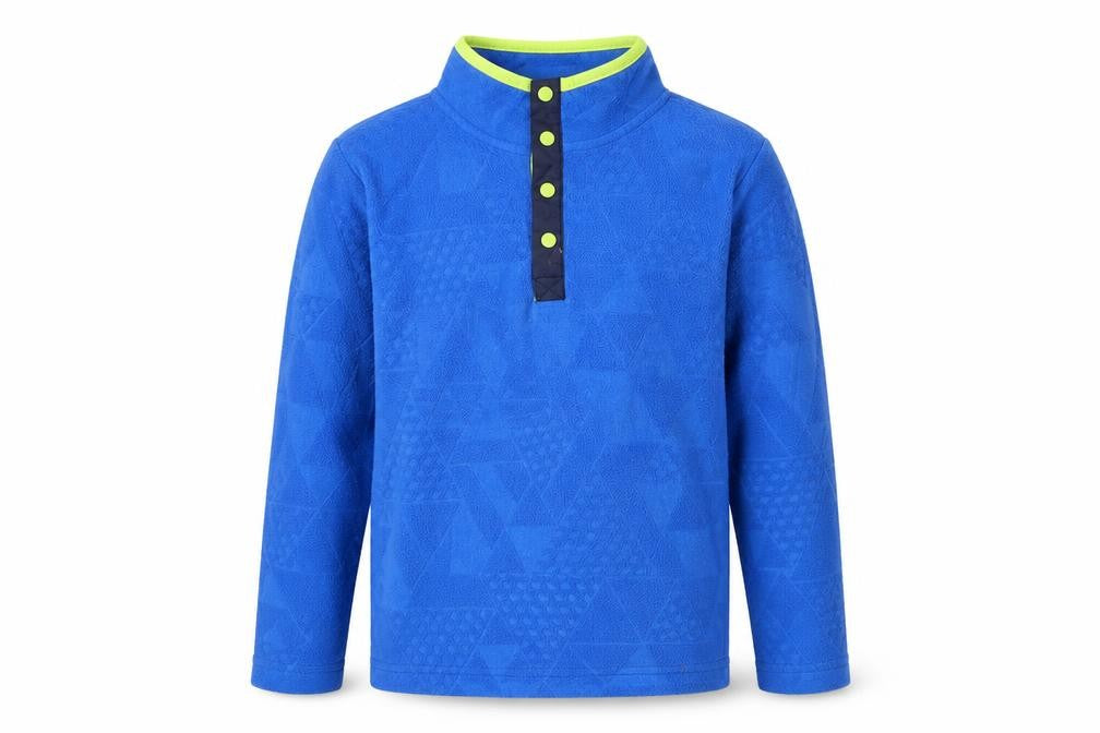 Mountain Warehouse Boys Blue Fleece Henley Sweatshirt 7-8 Years