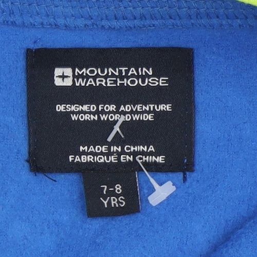 Mountain Warehouse Boys Blue Fleece Henley Sweatshirt 7-8 Years