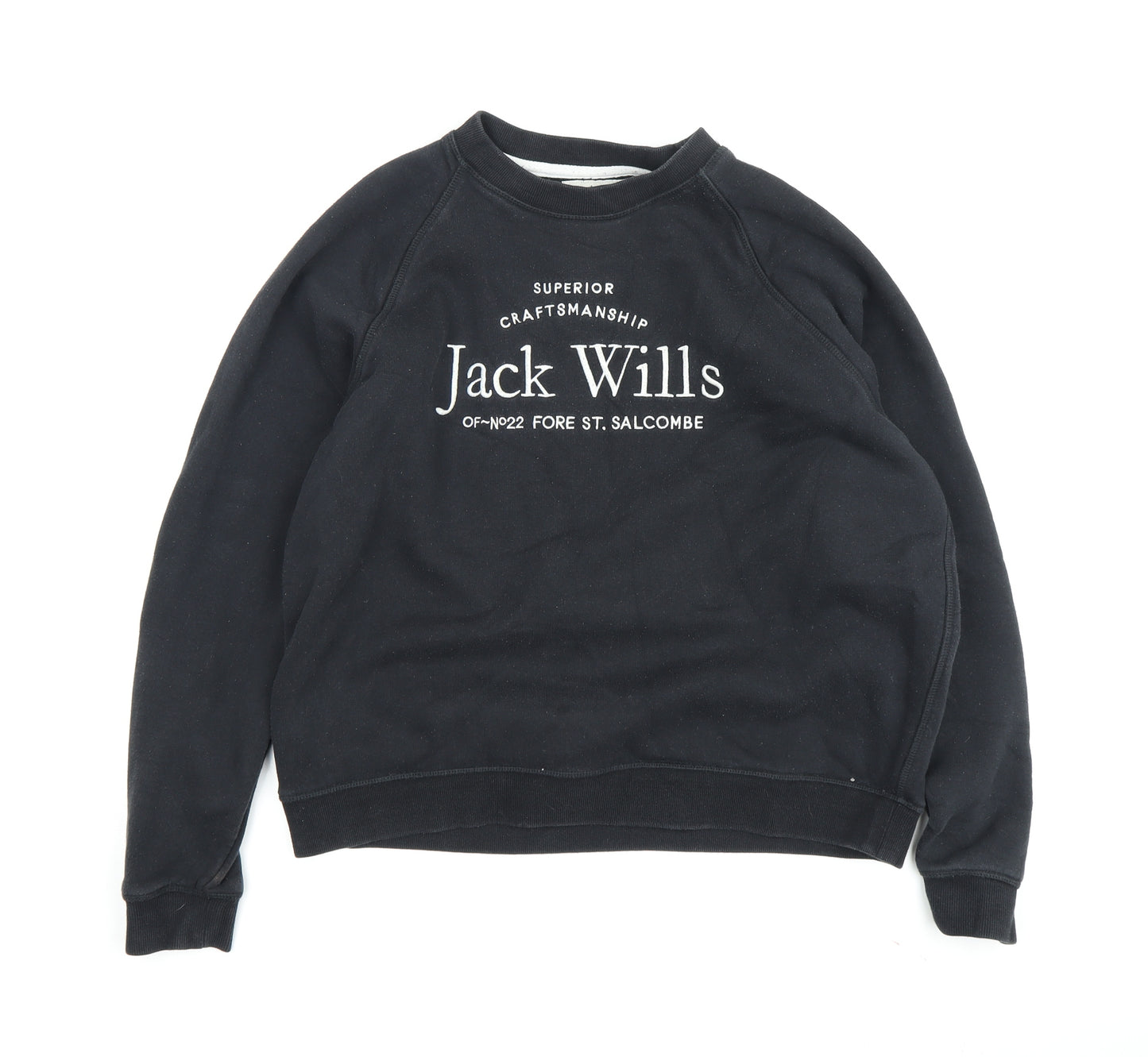 Jack Wills Women's Black Pullover Sweatshirt Size 16
