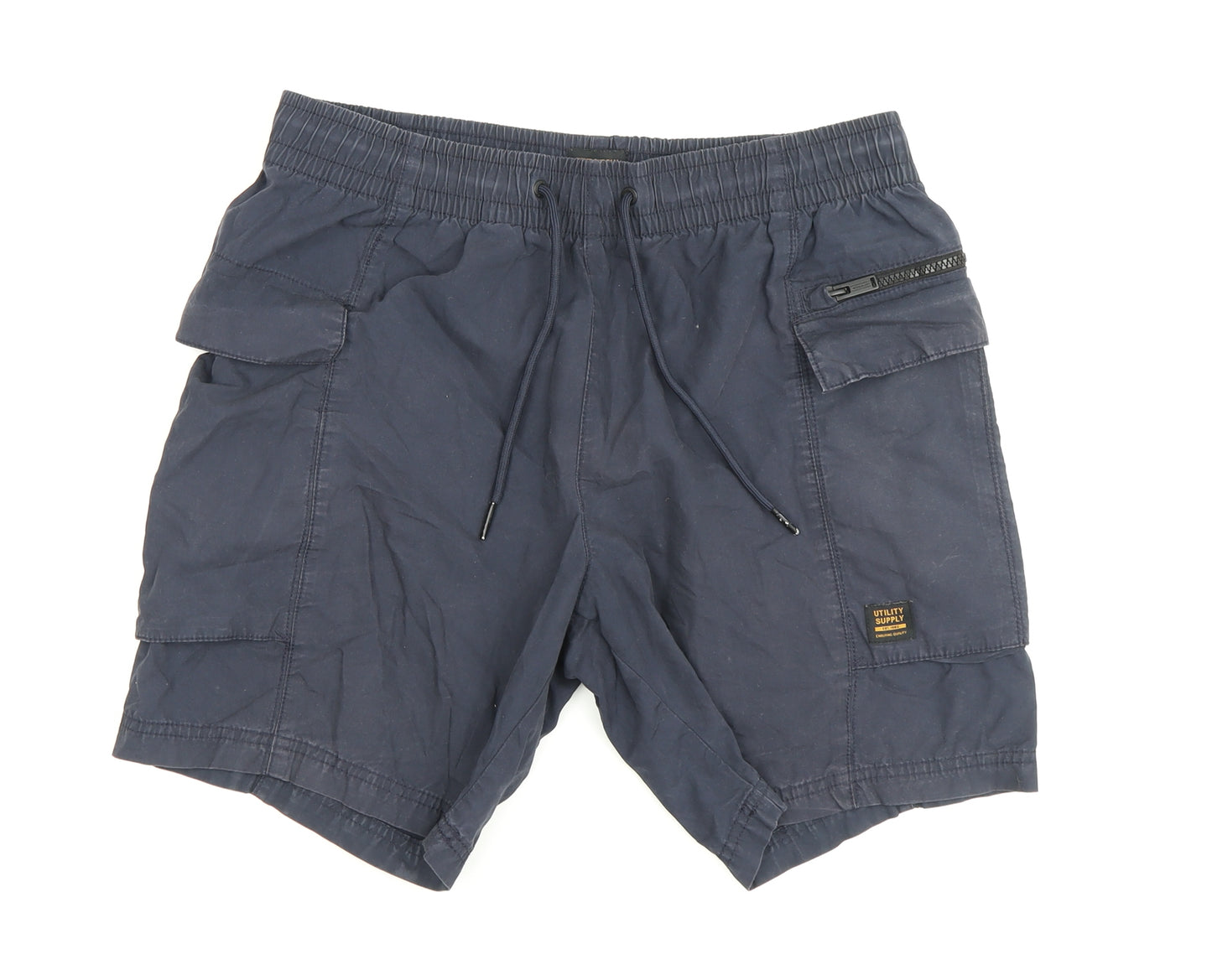 Next Supply Men's Blue Cargo Shorts, M, Casual
