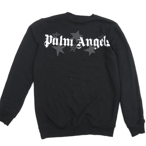 Palm Angels Black Pullover Sweatshirt S Unisex