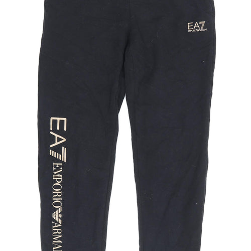 EA7 Emporio Armani Women's Black Jogger Trousers XS