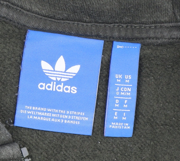 Adidas Men's Green Full Zip Hoodie M
