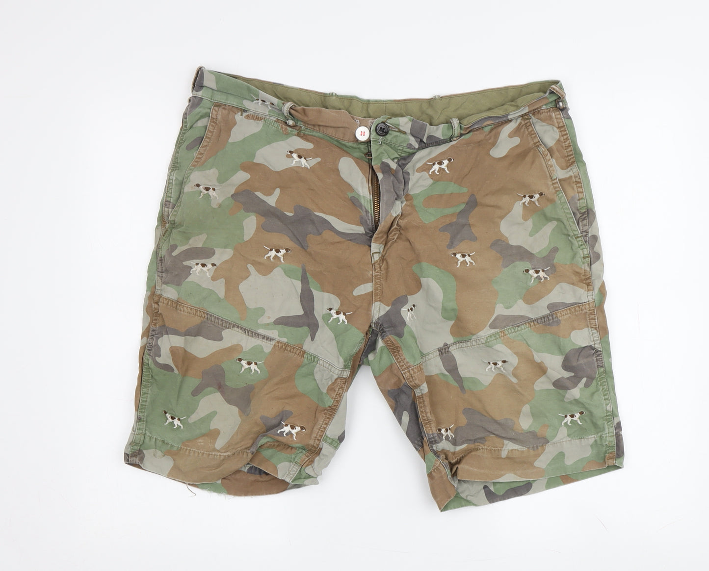 Polo Ralph Lauren Men's Green Cargo Shorts, Size 38, Camouflage