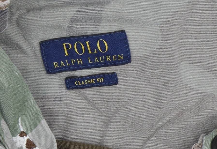 Polo Ralph Lauren Men's Green Cargo Shorts, Size 38, Camouflage