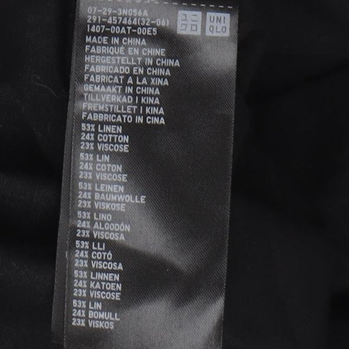 UNIQLO Women's Black Midi Slip Dress S, Casual Summer Style