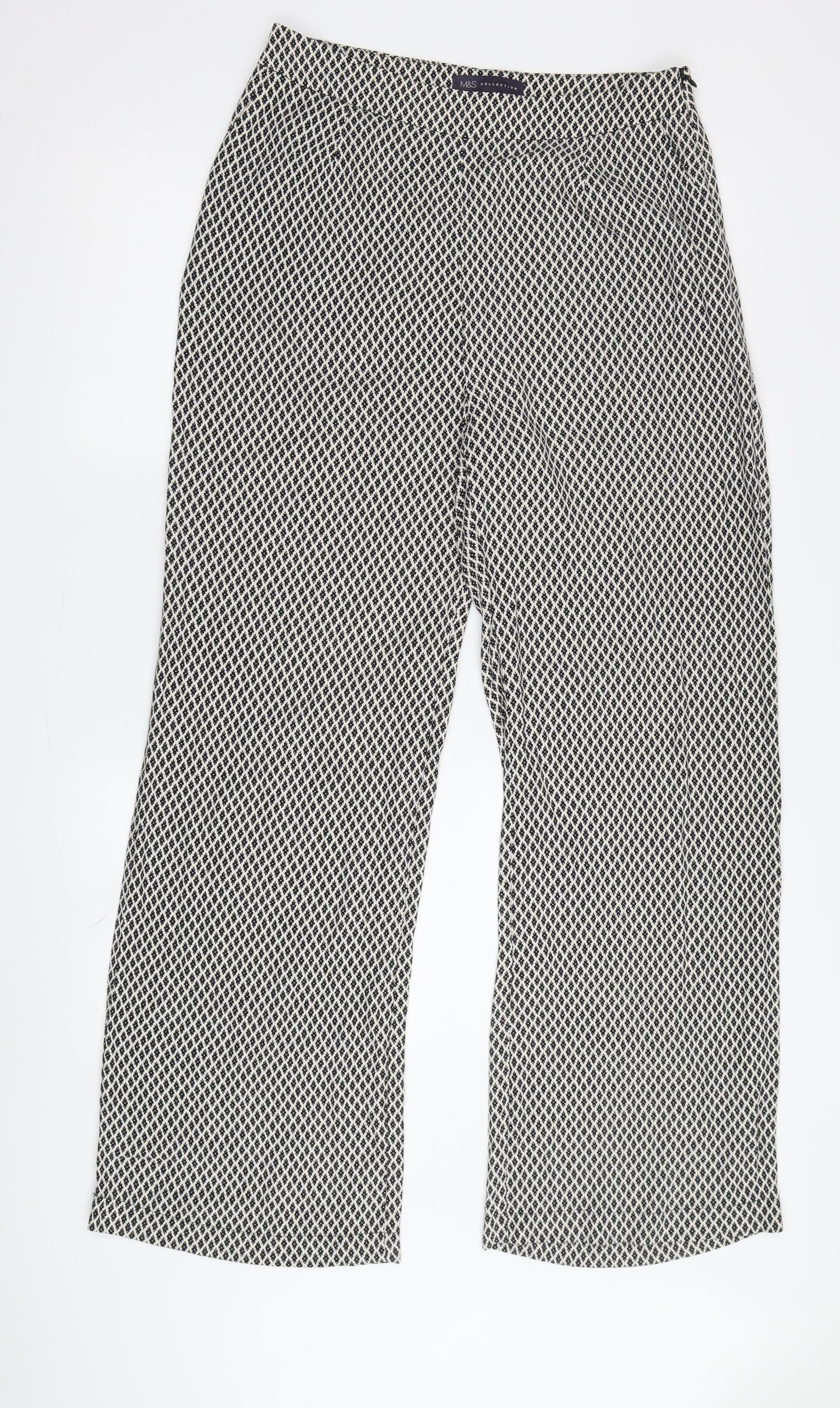 Marks and Spencer Women's Geometric Trousers Size 10
