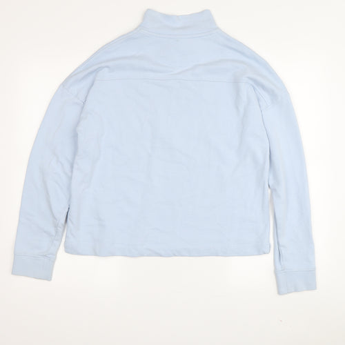 U.S. Polo Assn. Women's Blue Cotton Pullover Sweatshirt