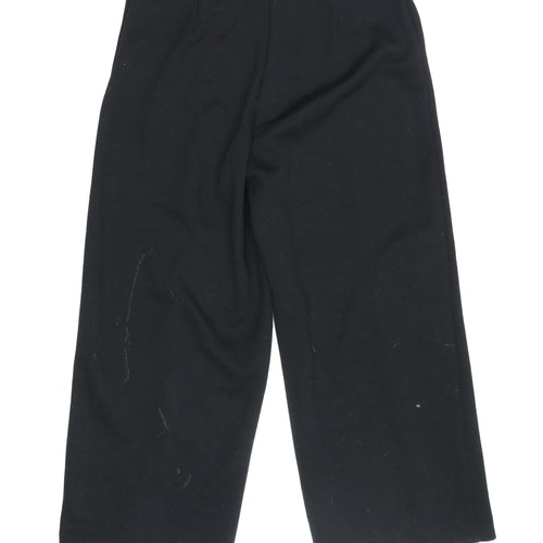 Marks and Spencer Women's Black Cropped Trousers - Size 14