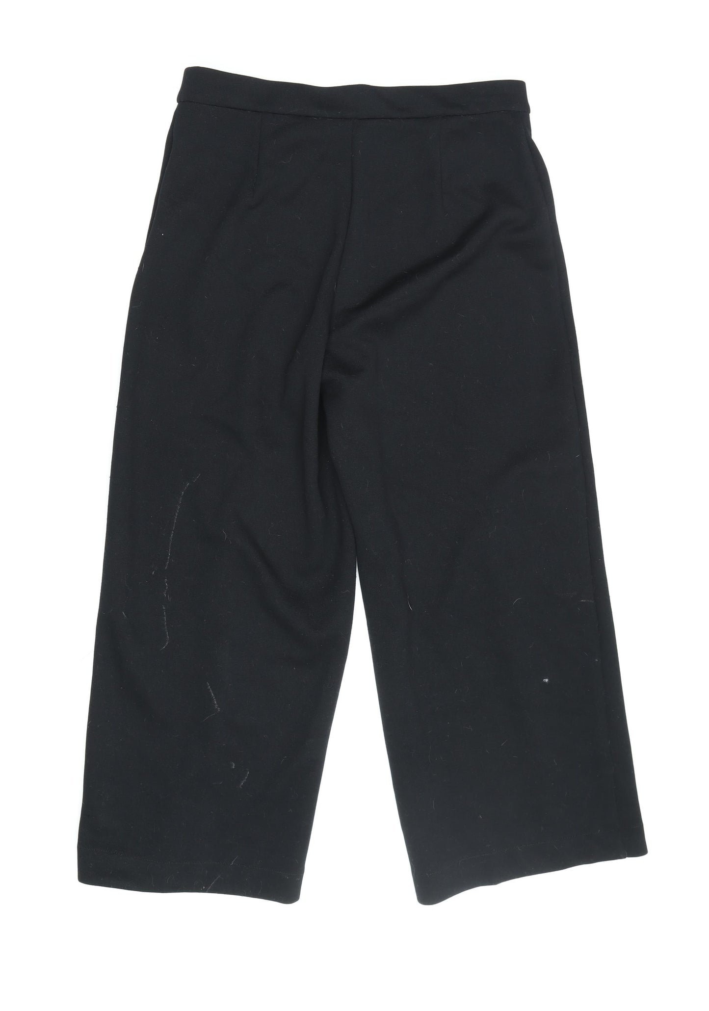 Marks and Spencer Women's Black Cropped Trousers - Size 14