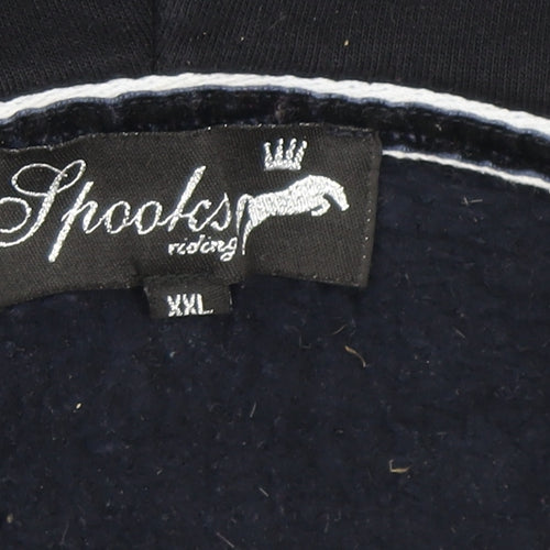 Spooks Women's Black 2XL Full Zip Hoodie - Equestrian Style