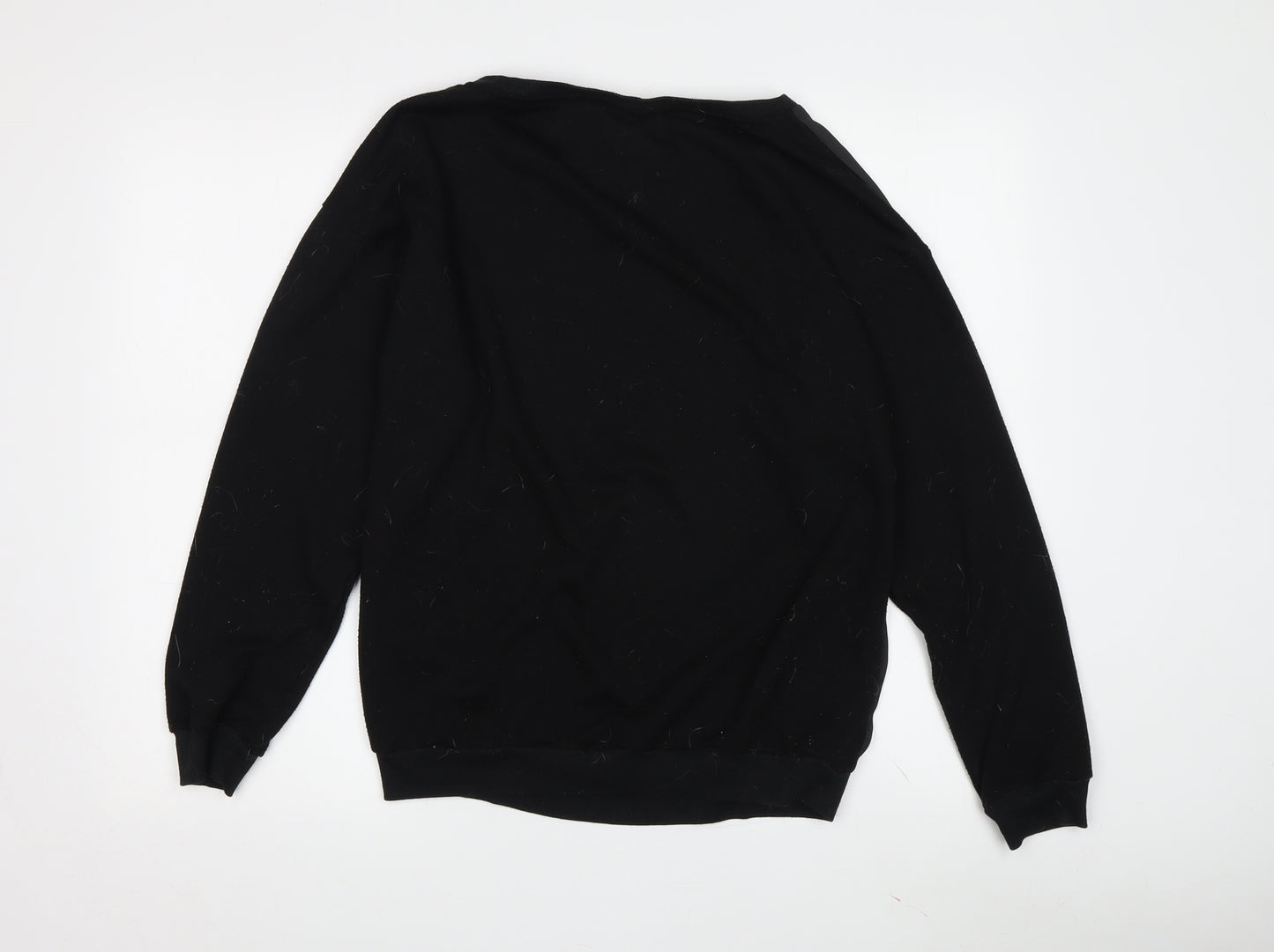 Brave Soul Unisex Black Animal Print Long Sleeve Jersey