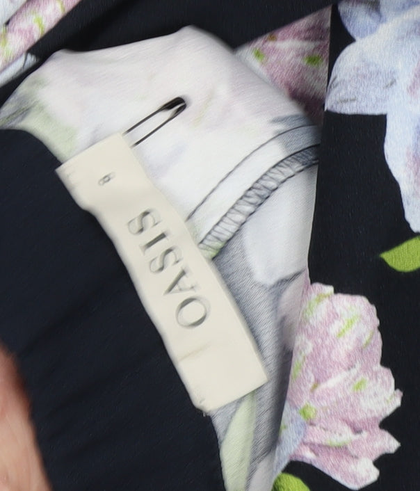 Oasis Women's Floral Cropped Trousers Size 8