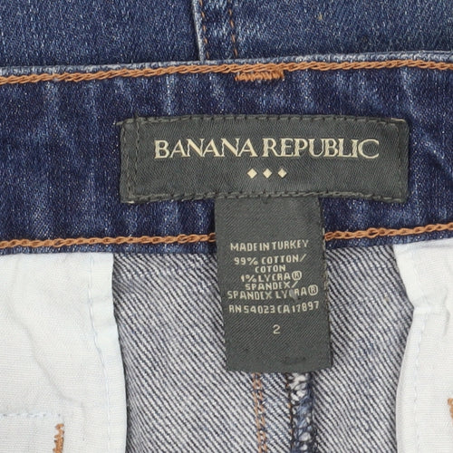 Banana Republic Women's Blue Denim Pencil Skirt Size 2