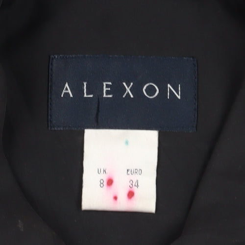 Alexon Women's Black Long Overcoat Size 8