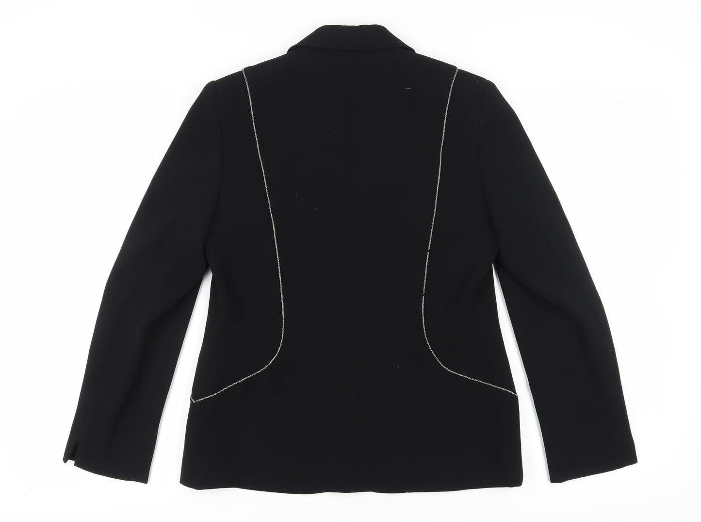 Jacques Vert Women's Black Blazer Size 10 Classic Fit