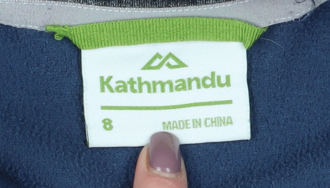 Kathmandu Women's Blue Fleece Pullover Sweatshirt Size 8