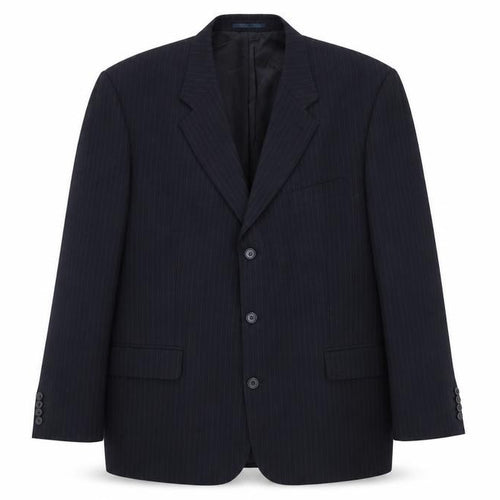 Pierre Cardin Men's Blue Striped Blazer 48R Classic Fit