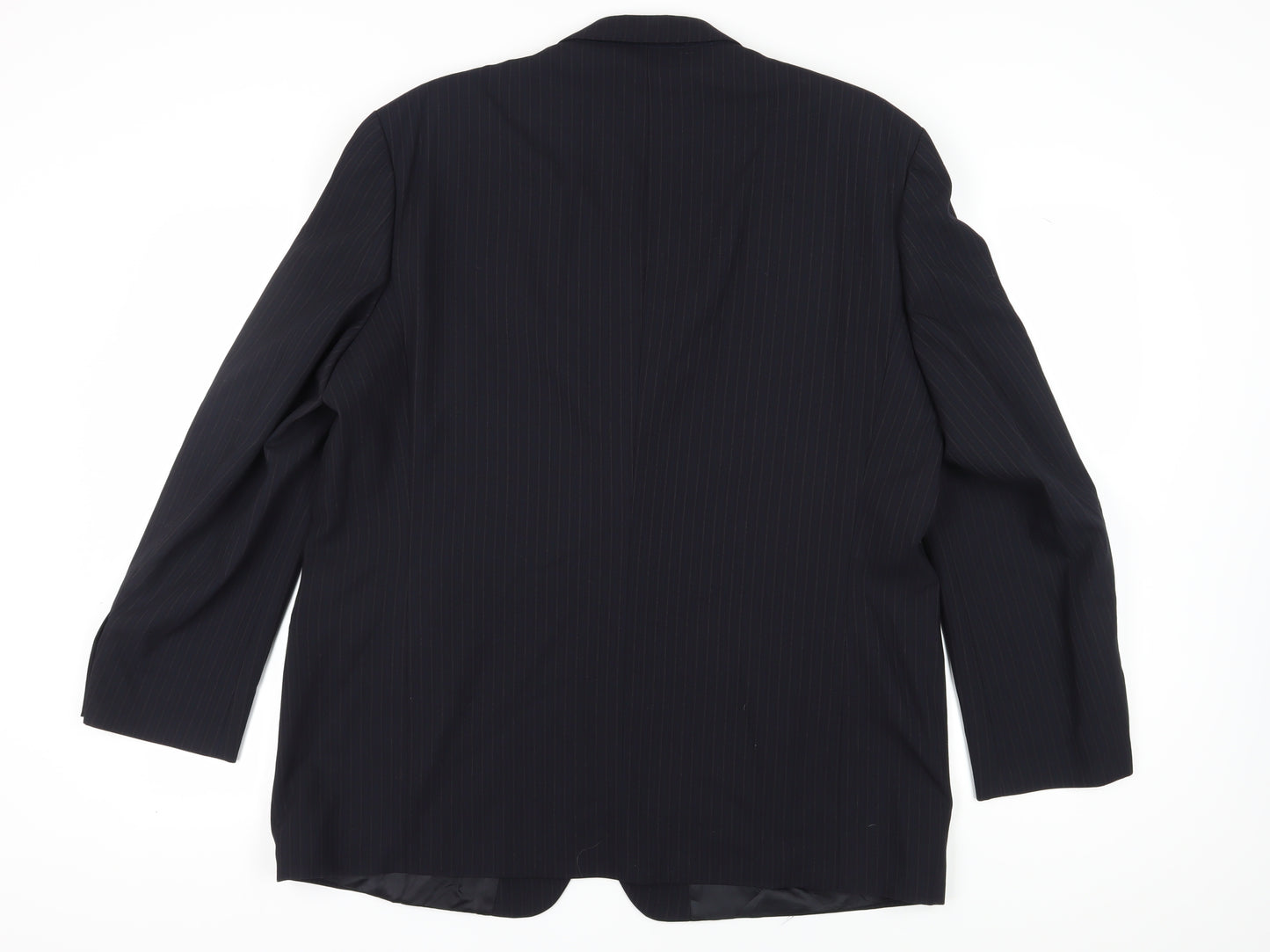 Pierre Cardin Men's Blue Striped Blazer 48R Classic Fit