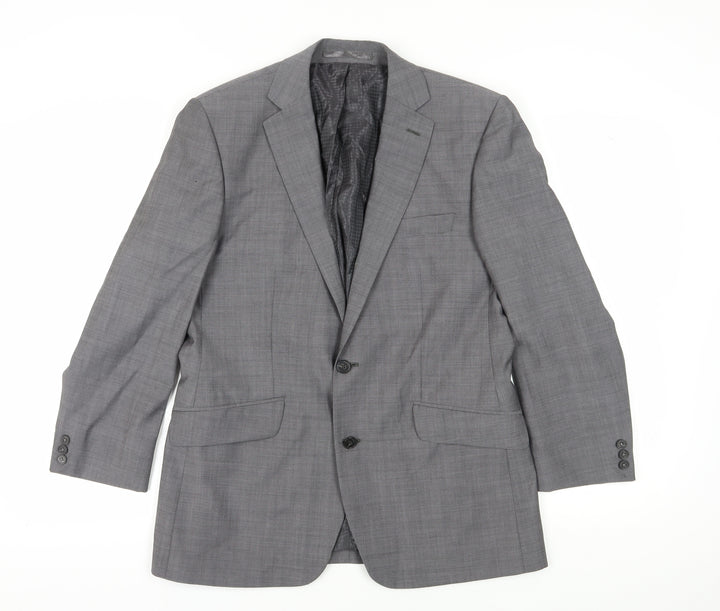 STVDIO Jeff Banks Men's Grey Wool Blazer 40 Short