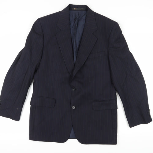 DAKS Men's Blue Blazer 38S Wool Business