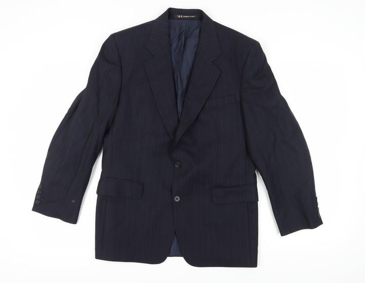 DAKS Men's Blue Blazer 38S Wool Business