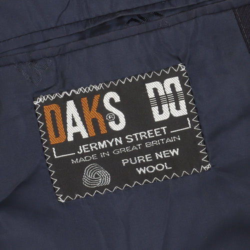 DAKS Men's Blue Blazer 38S Wool Business