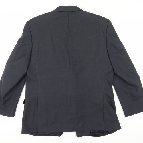 Centaur Men's Grey Wool Blazer, Size 42S, Double-Breasted