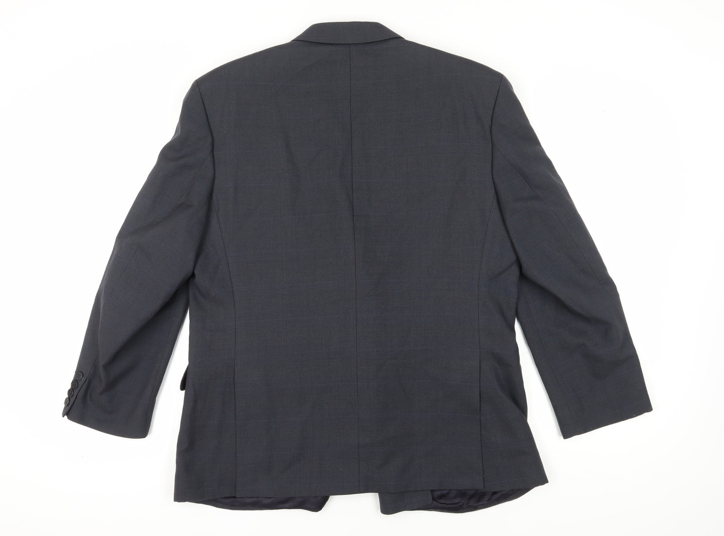 Centaur Men's Grey Wool Blazer, Size 42S, Double-Breasted