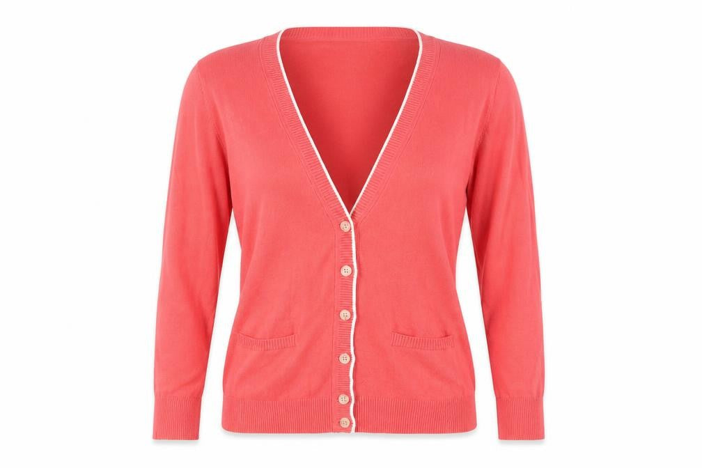 Banana Republic Women's Pink Cardigan L V-Neck