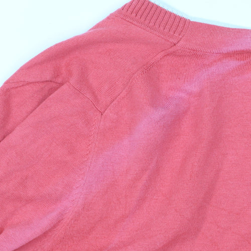 Banana Republic Women's Pink Cardigan L V-Neck