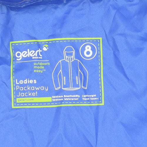 Gelert Women's Blue Rain Coat Waterproof Jacket Size 8